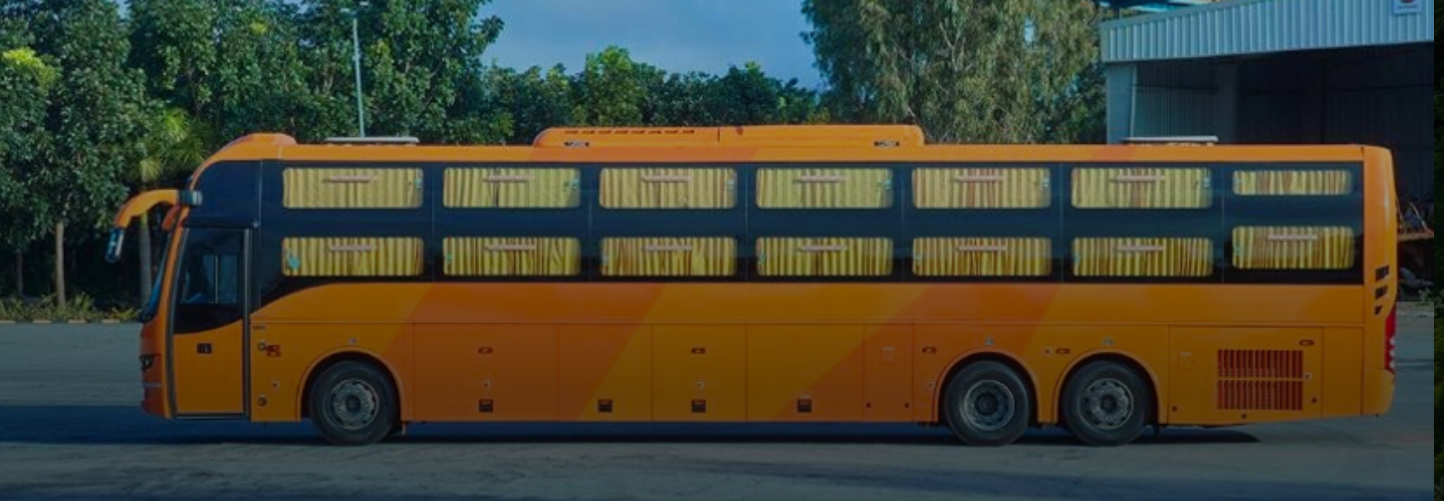 Volvo Bus with JTAC Bus Air-Conditioner Installation
