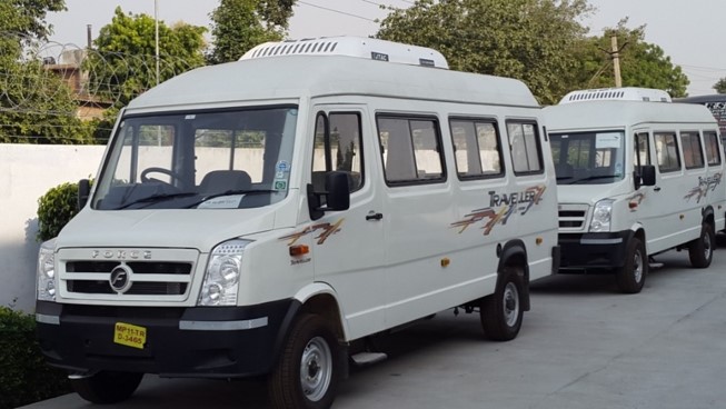 Tempo Traveller with JTAC Bus Air Conditioner Installed On them