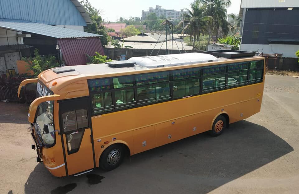 Bus fitted with JTAC Bus AC Unit 5